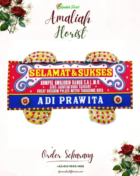 Papan Bunga Ucapan Selamat Margomulyo